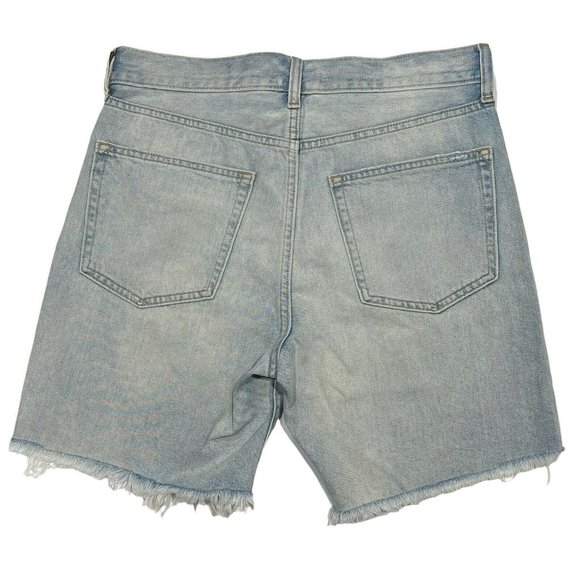 NWT GAP Boyfriend Denim Shorts Sz 4/27 TALL Light Wash Ripped #660380 - Picture 2 of 6